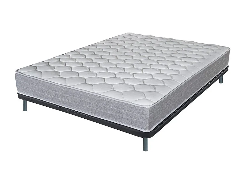 Matelas + sommier 160x200 Madere - Soutien ferme - Sommier démonté - Made in France