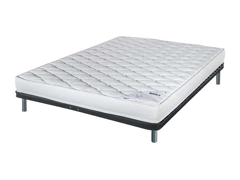 Matelas + sommier 140x190 Marly - Soutien ferme - Sommier démonté - Made in France