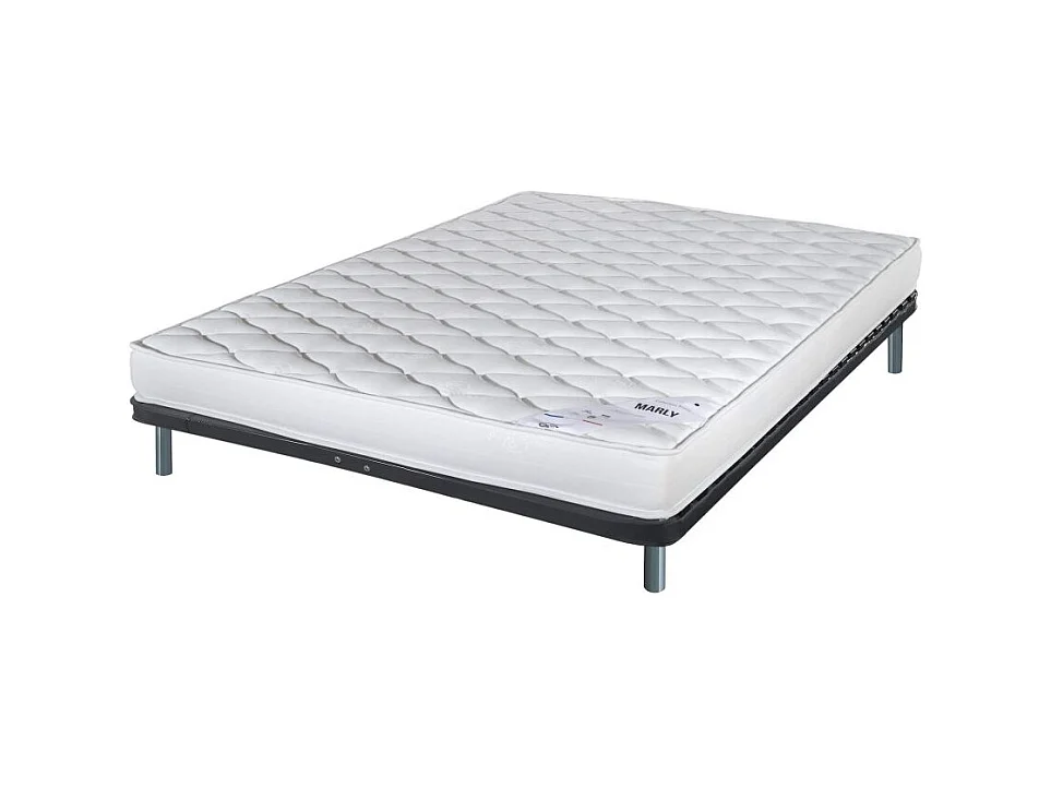 Matelas + sommier 140x190 Marly - Soutien ferme - Sommier démonté - Made in France