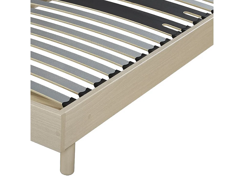 Matelas + sommier 160x200 Madere - Decokit - Soutien ferme - Sommier démonté - Chêne