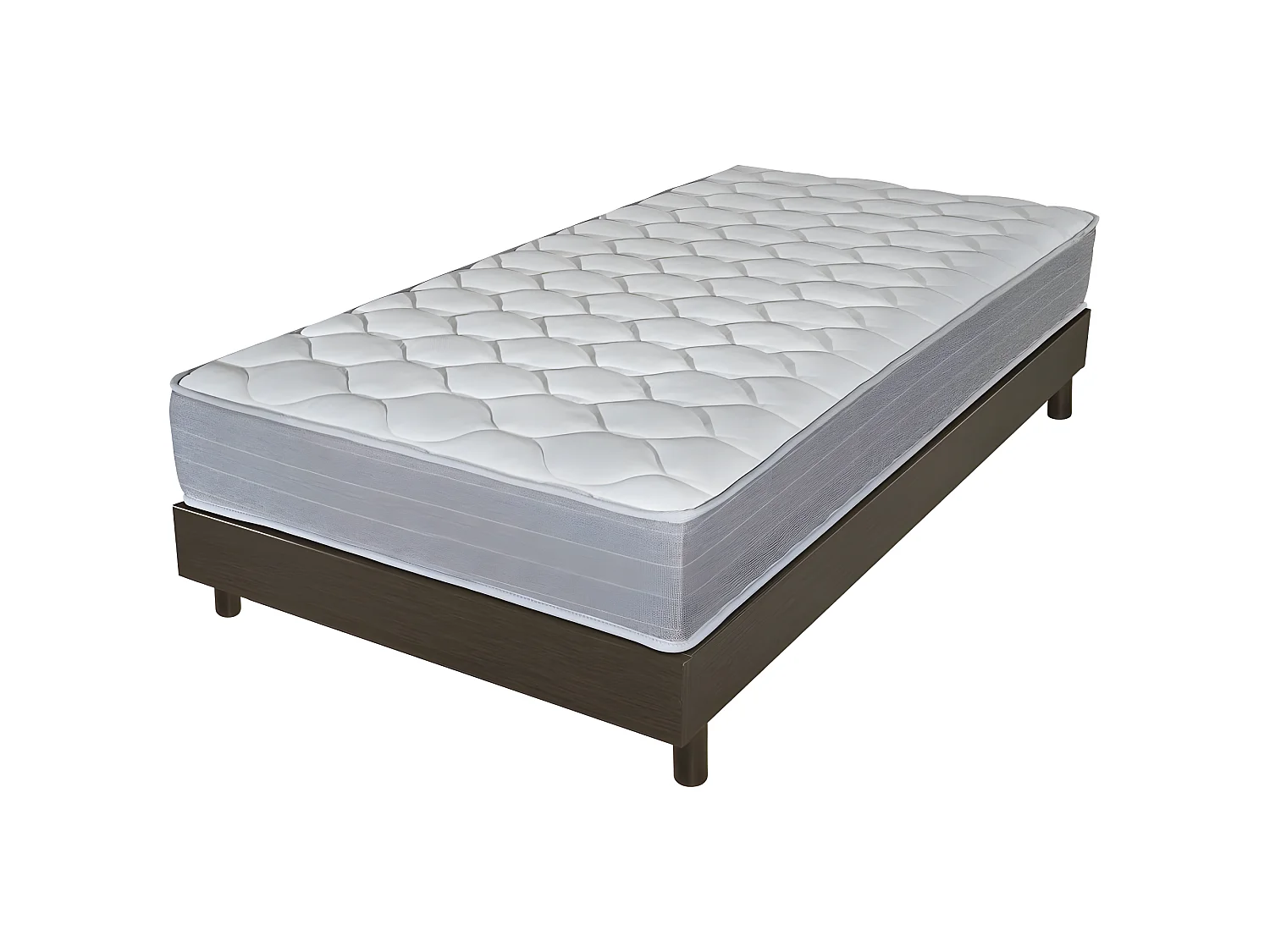 Sommier démonté Decokit chêne oak + Matelas Madere - Soutien ferme