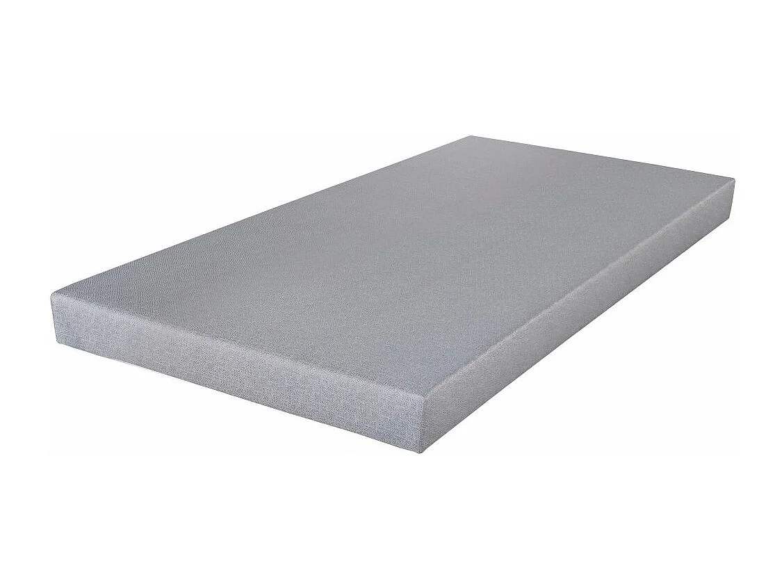 Sommier déco SR9 - Gris clair 90x190 - Lattes bois - H.13 cm - Made in France