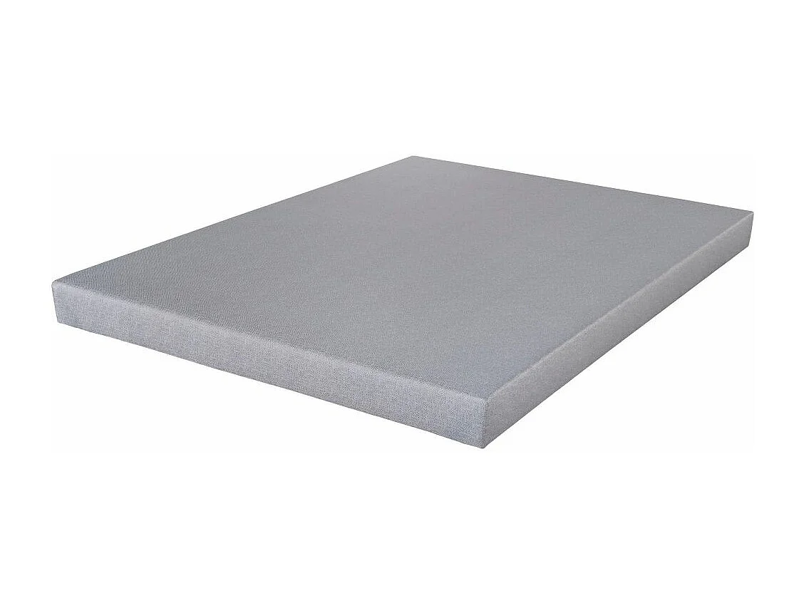 Sommier déco SR9 - Gris clair 140x190 - Lattes bois - H.13 cm - Made in France