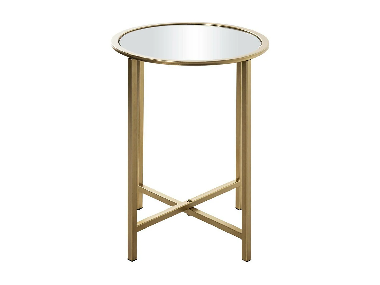 Table d'Appoint Design "Miroir" 53cm Or