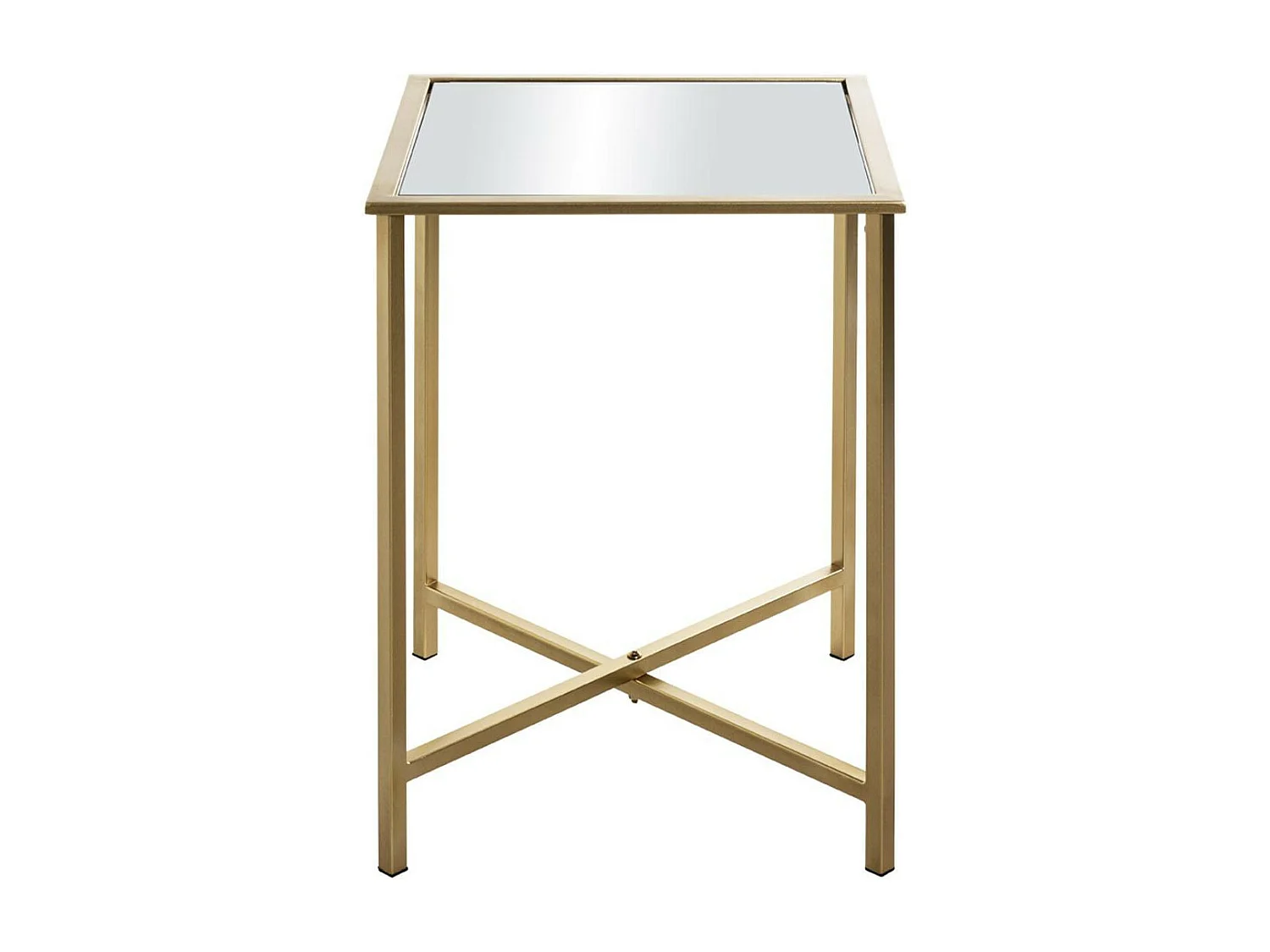 Table d'Appoint Design en Métal "Mezo" 53cm Or