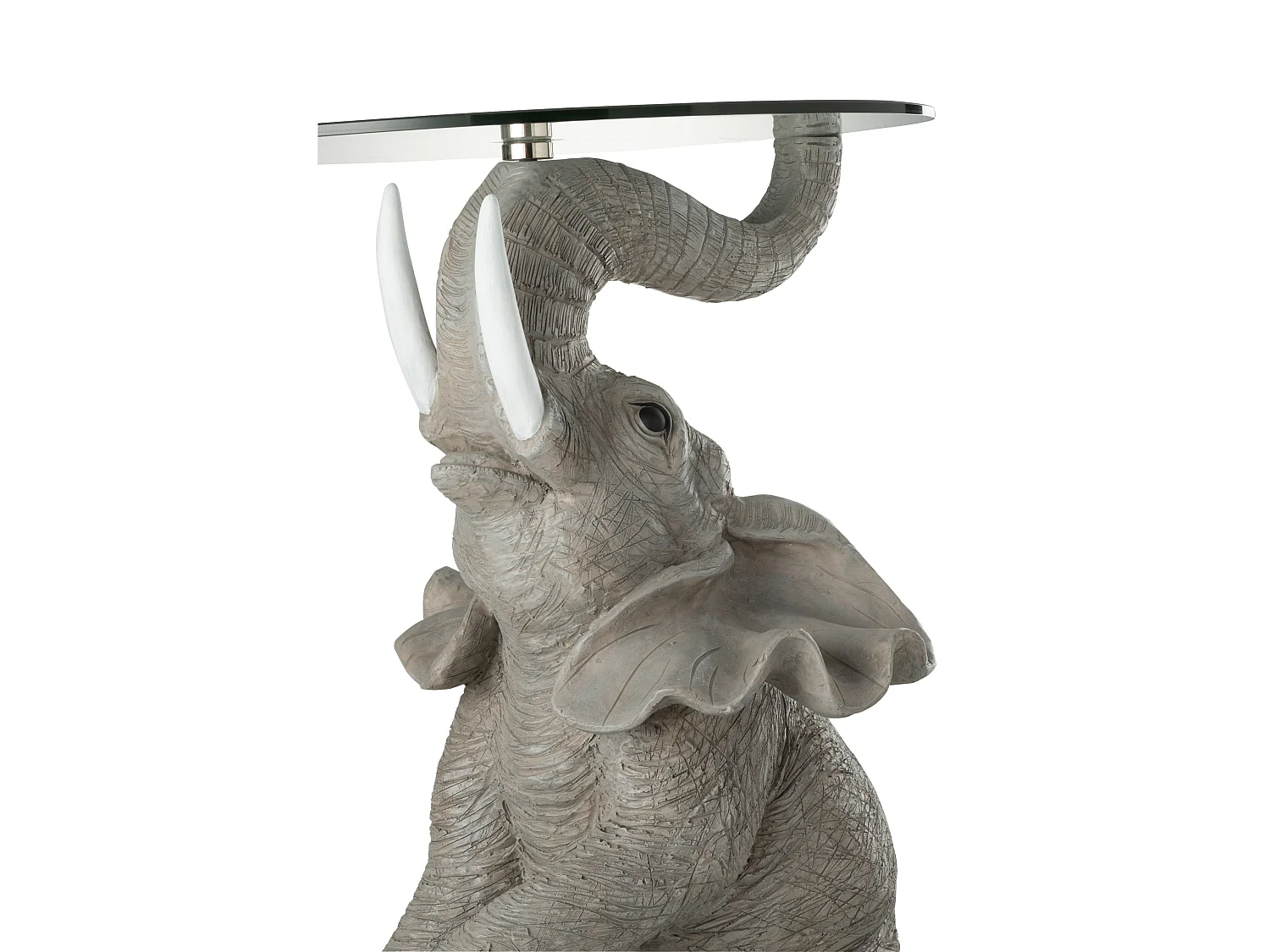 Table d'Appoint Design "Éléphant" 63cm Gris