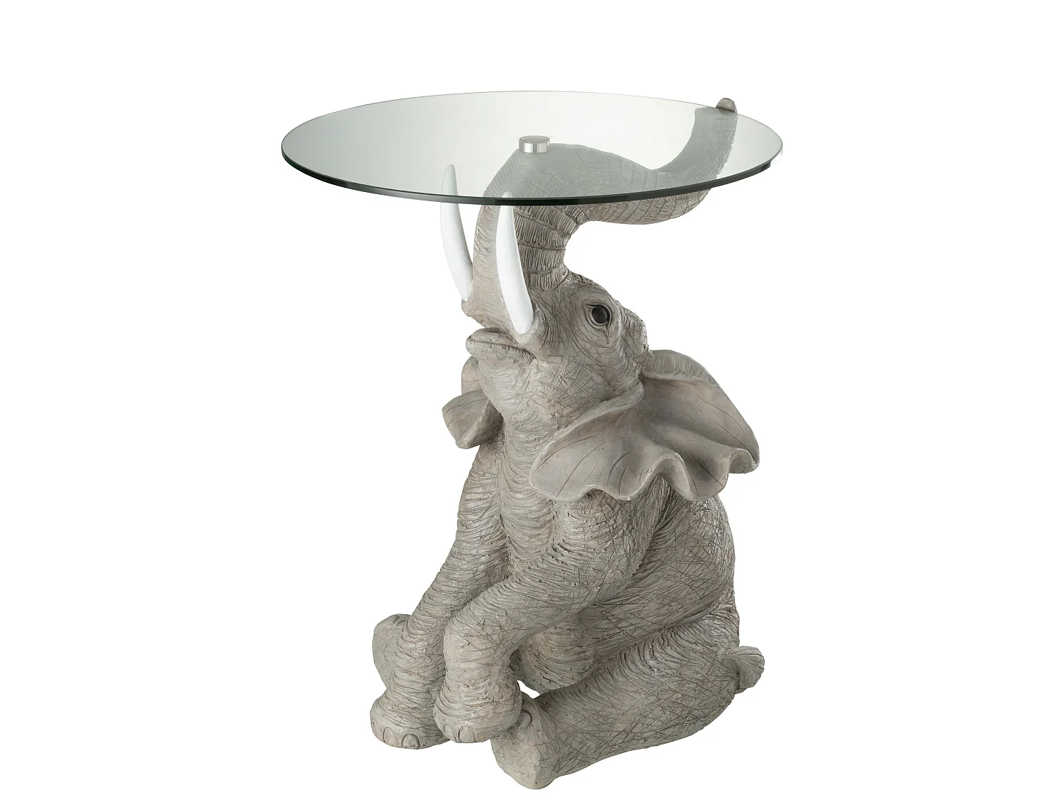 Table d'Appoint Design "Éléphant" 63cm Gris