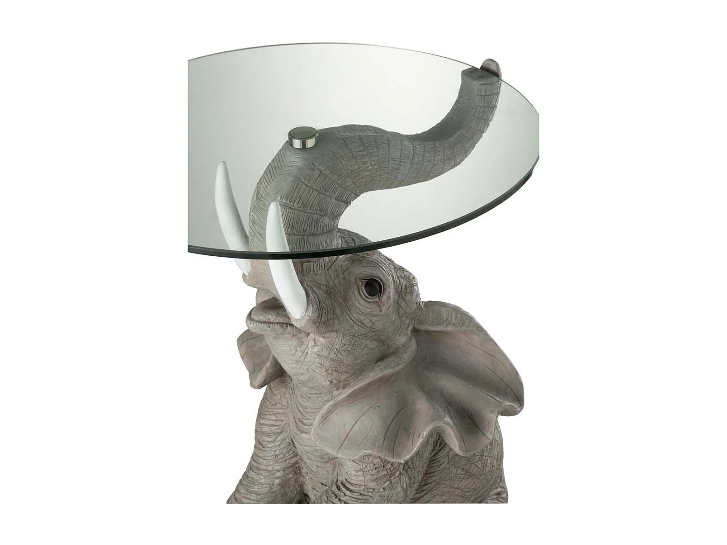 Table d'Appoint Design "Éléphant" 63cm Gris
