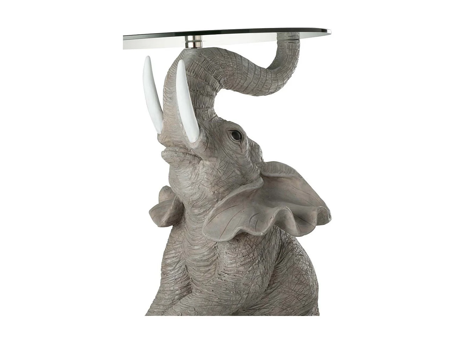 Table d'Appoint Design "Éléphant" 63cm Gris