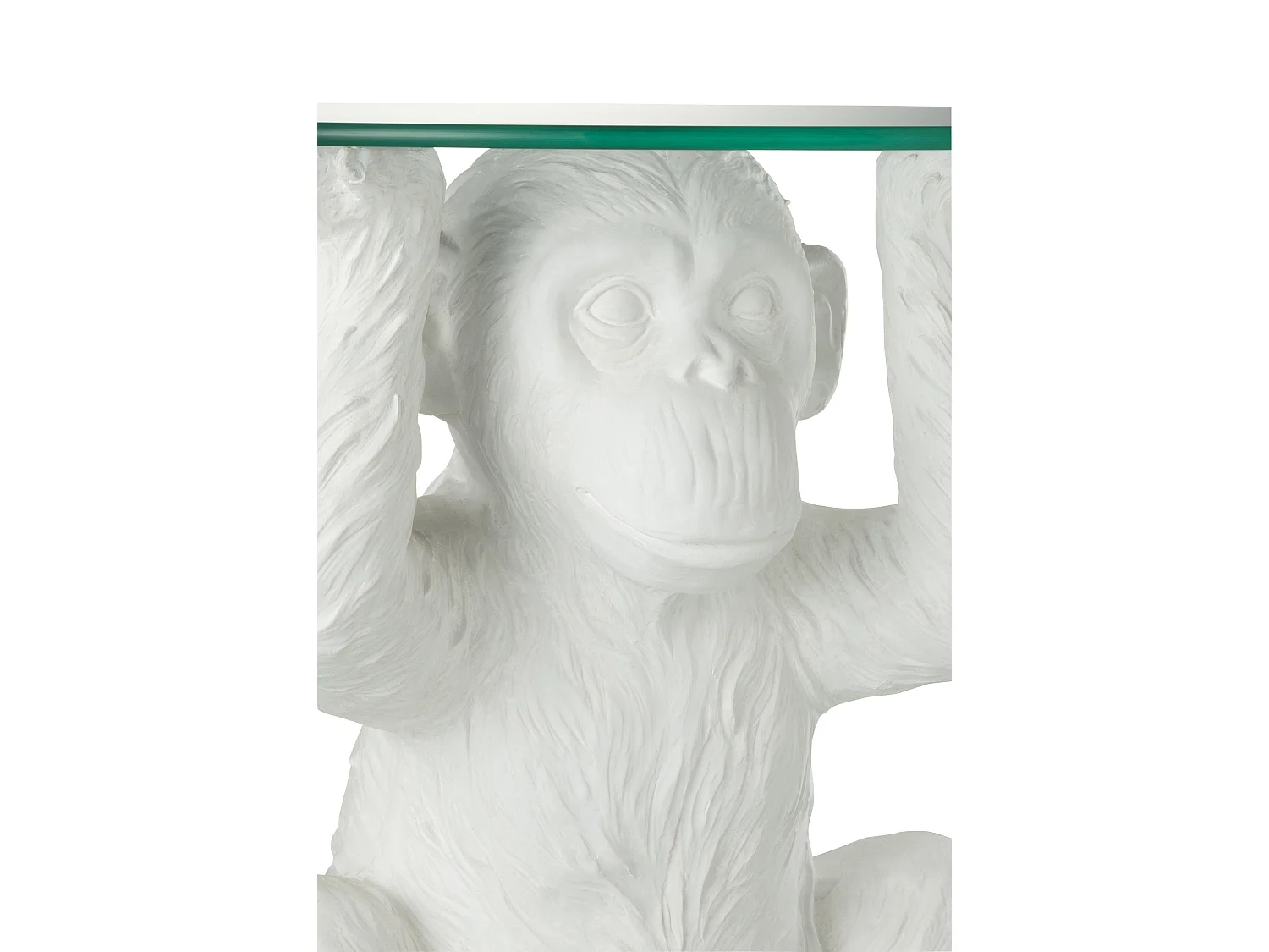 Table d'Appoint Design "Singe" 49cm Blanc