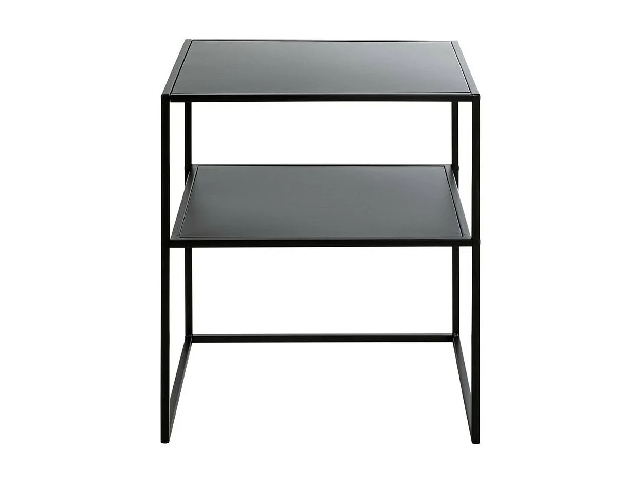 Table d'Appoint en Métal "Cromano" 60cm Noir