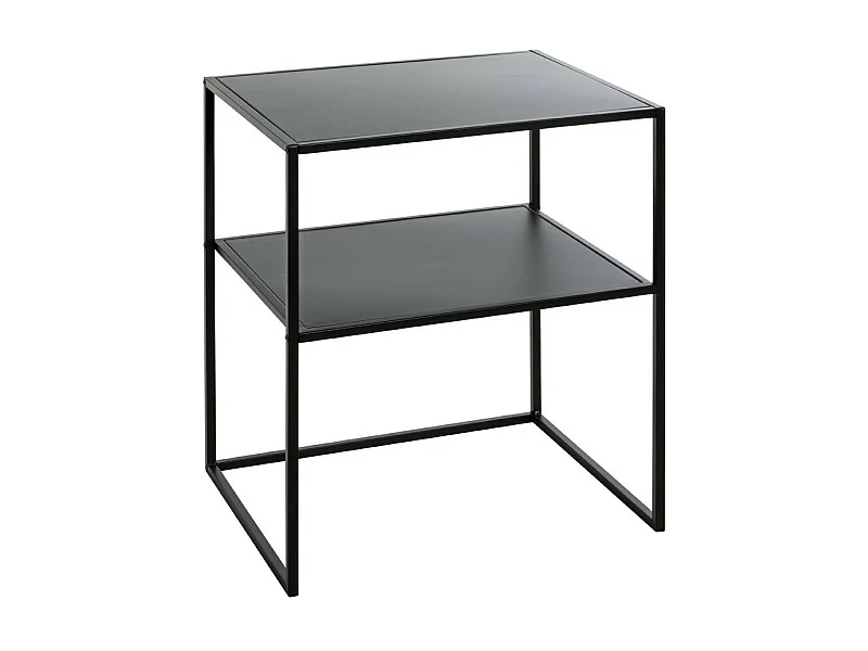 Table d'Appoint en Métal "Cromano" 60cm Noir
