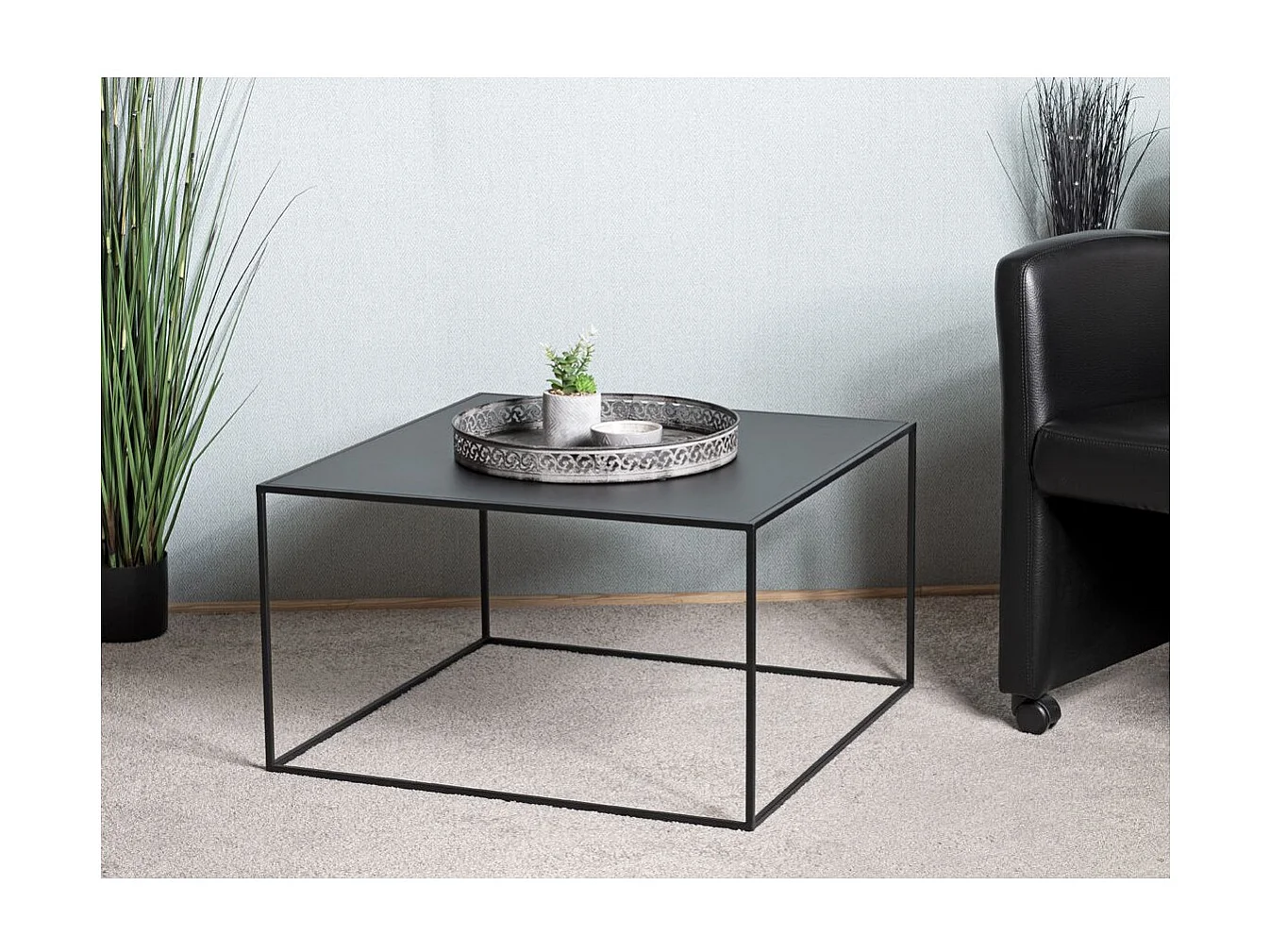 Table d'Appoint Design "Lirola" 70cm Noir