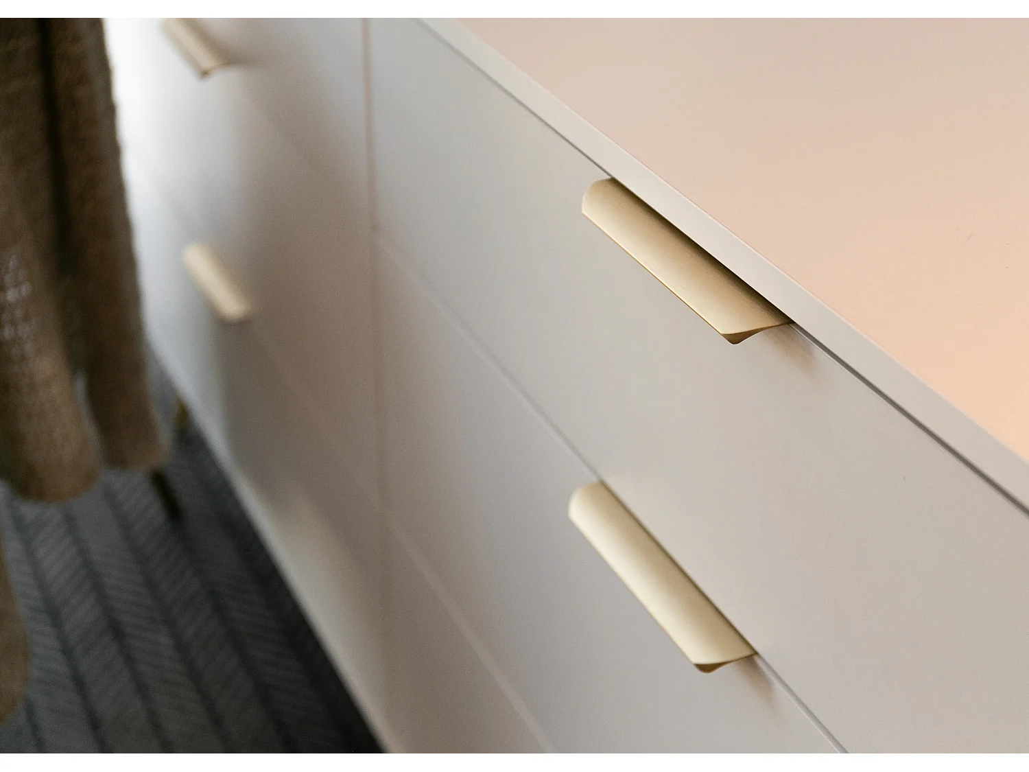 Kommode mit sechs Schubladen - 172 cm - Weiß - OVAL