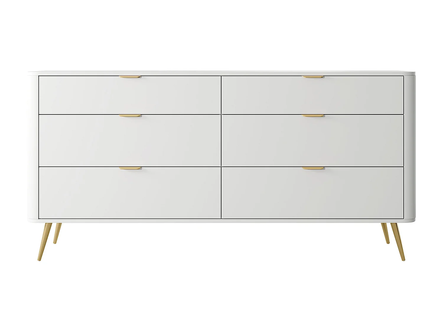 Zesladenkast - 172 cm - wit - OVAAL