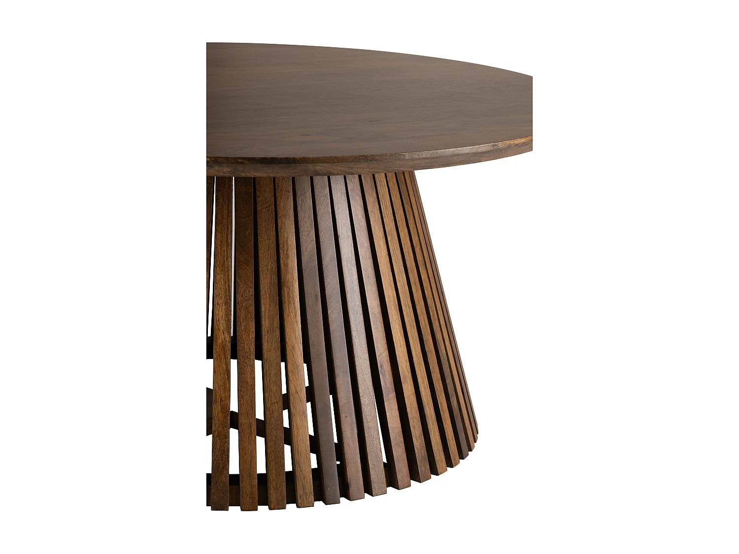 Table Basse Design en Bois "Vincent" 90cm Marron