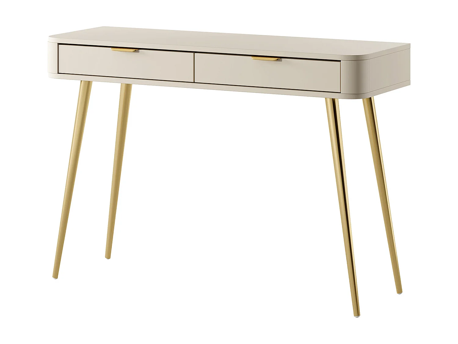 Consola con cajón - de pie - 112 cm - beige - OVAL