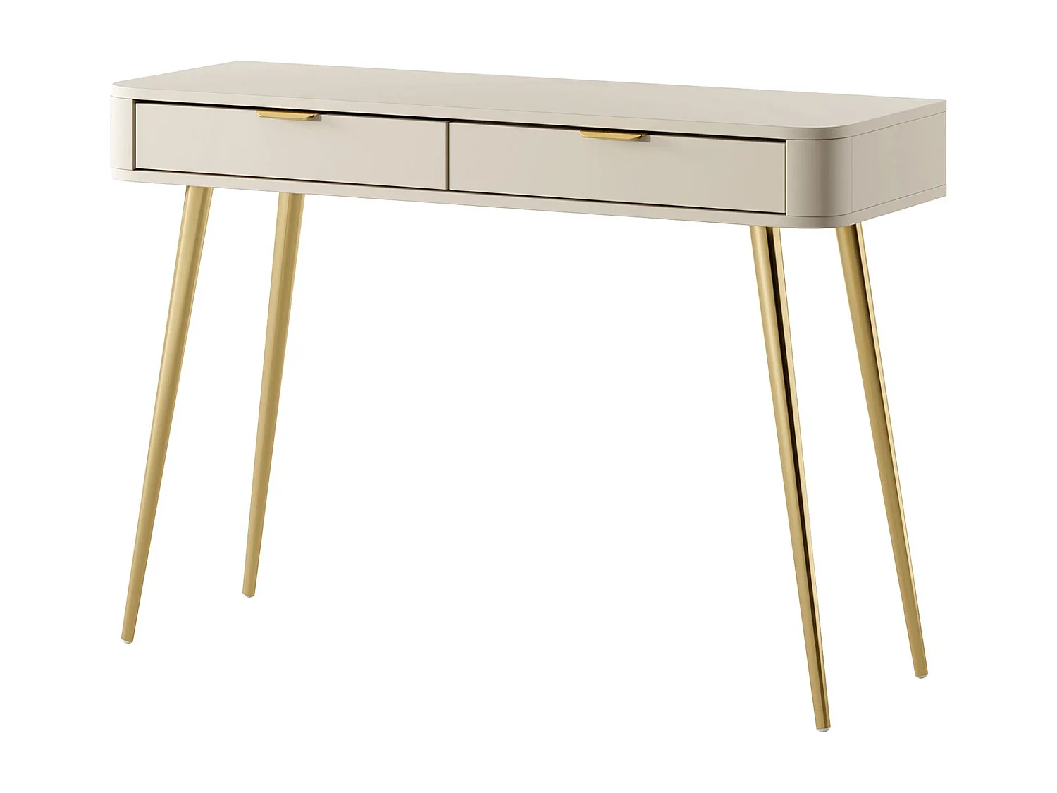 Consola con cajón - de pie - 112 cm - beige - OVAL