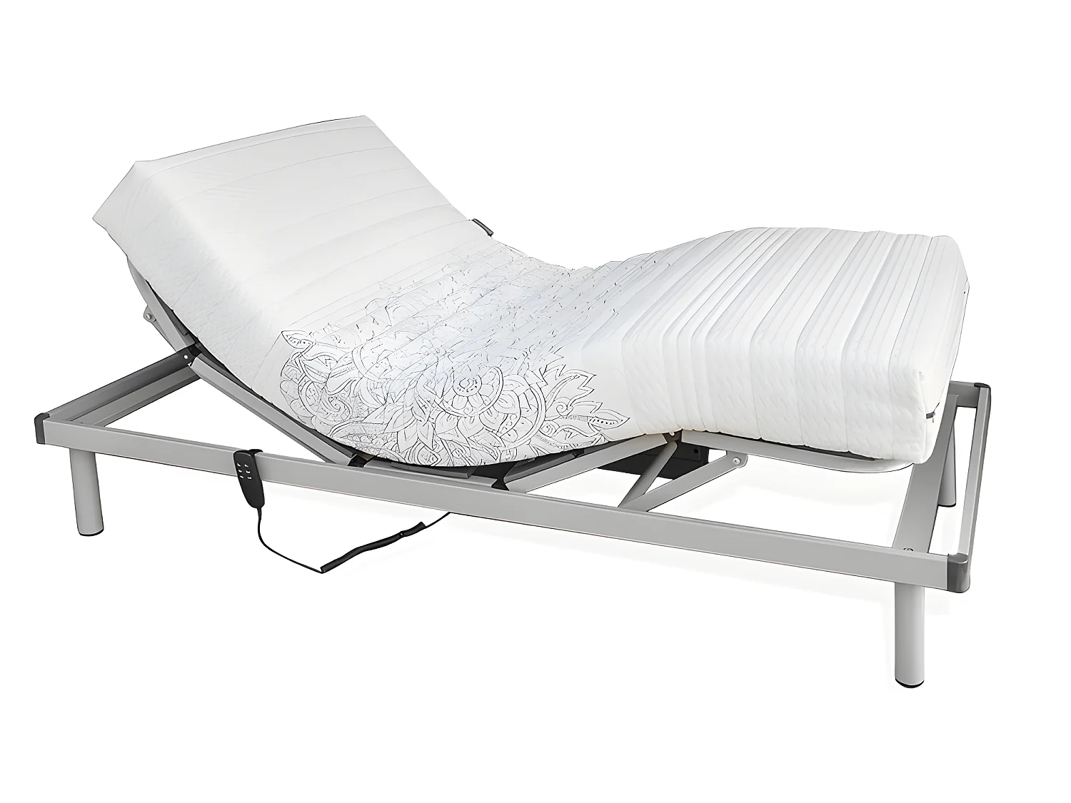 Matelas en fibre de latex naturel, avec hauteur 20cm et adaptable. 105x180cm
