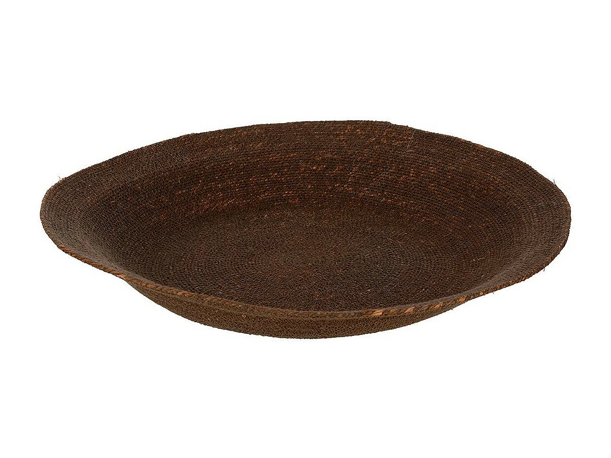Coupelle Déco Ronde "Herbes Marines" 52cm Marron