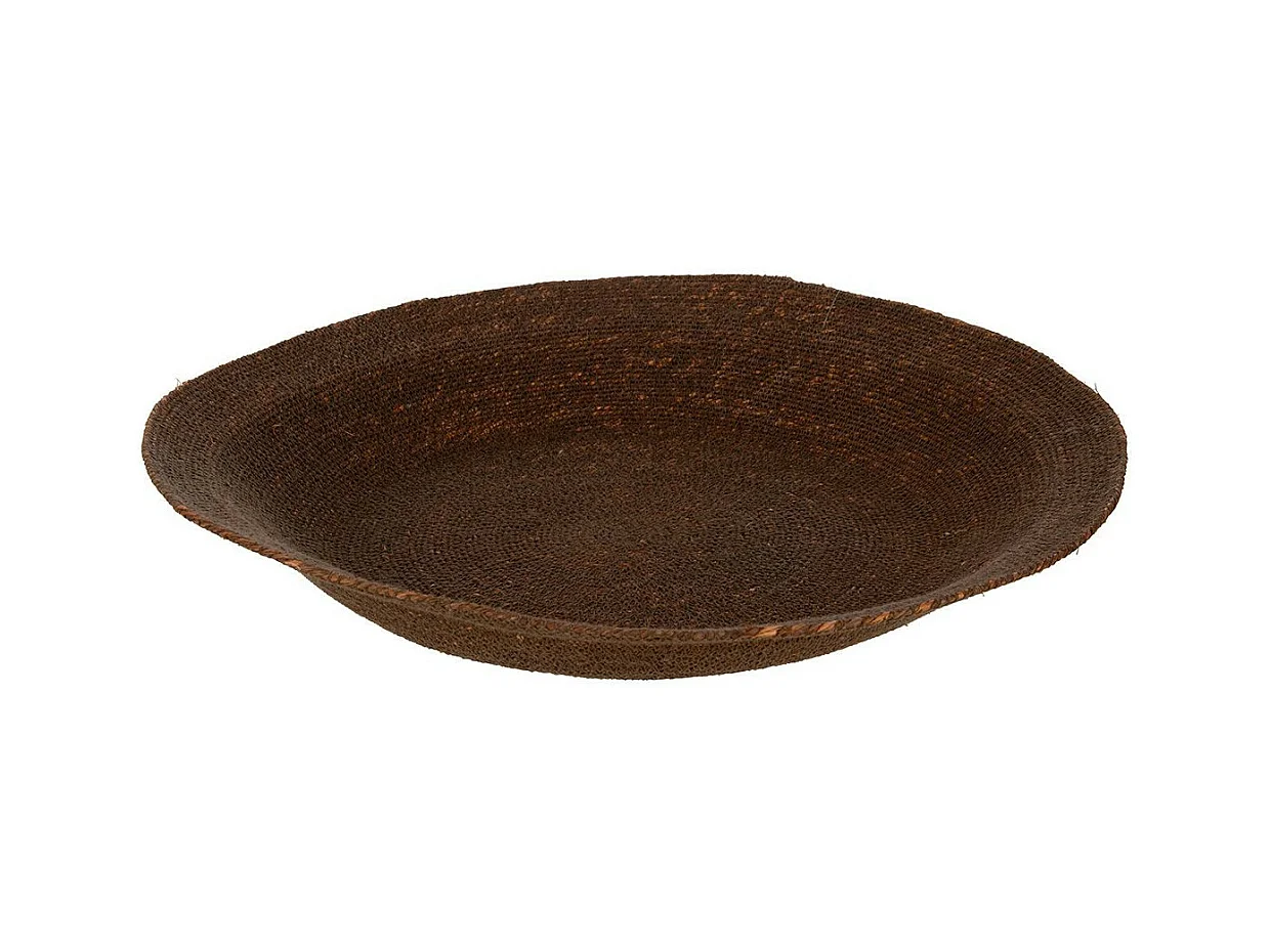 Coupelle Déco Ronde "Herbes Marines" 52cm Marron