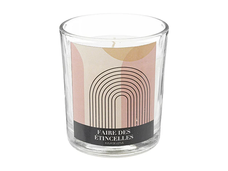 Bougie Parfumée "Jomy" 200g Fleur de Lotus