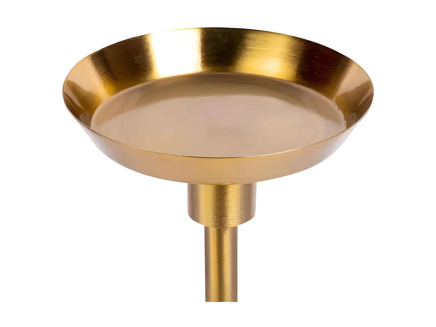 Bougeoir Design en Marbre "Fayya" 30cm Vert & Or