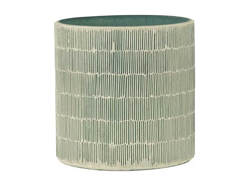 Photophore Déco en Verre "Mosaïque" 16cm Gris