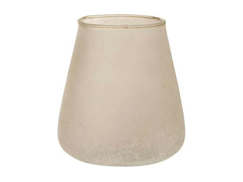 Photophore Design en Verre "Poudré" 16cm Rose