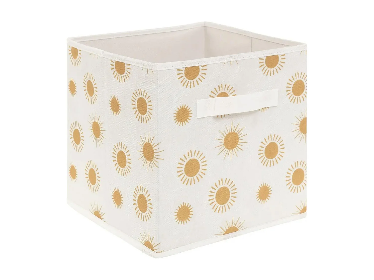 Lot de 2 Boîtes de Rangement "Soleil" 29cm Ocre
