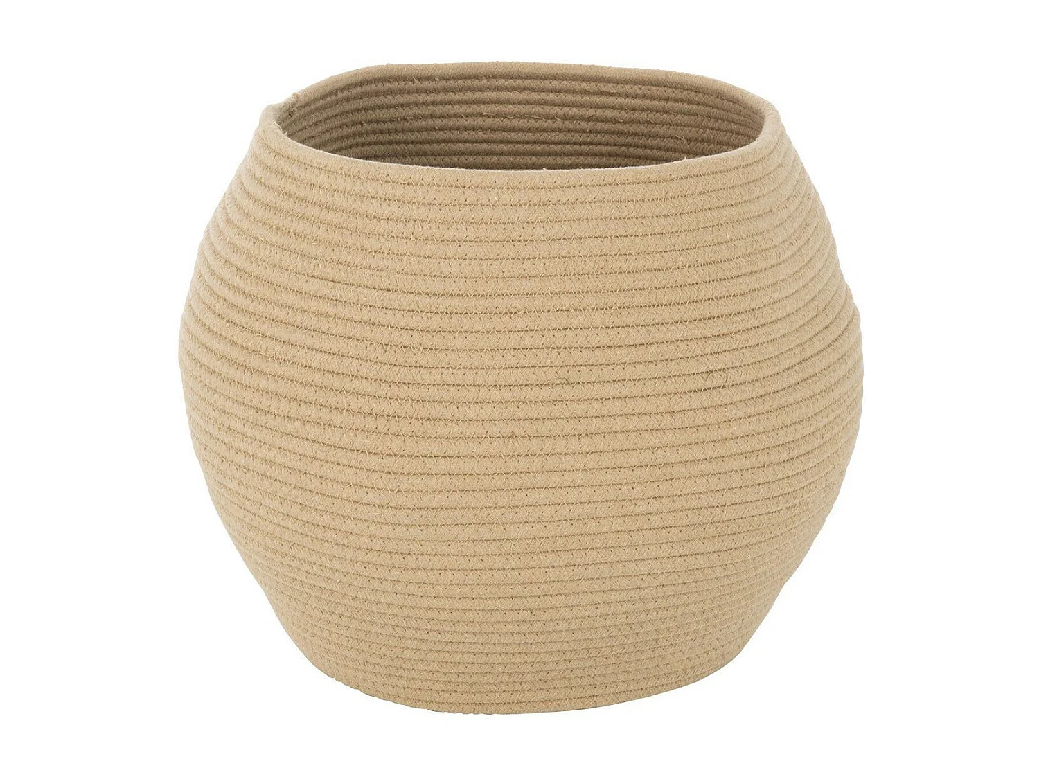 Panier de Rangement Rond "Oseo" 58cm Beige