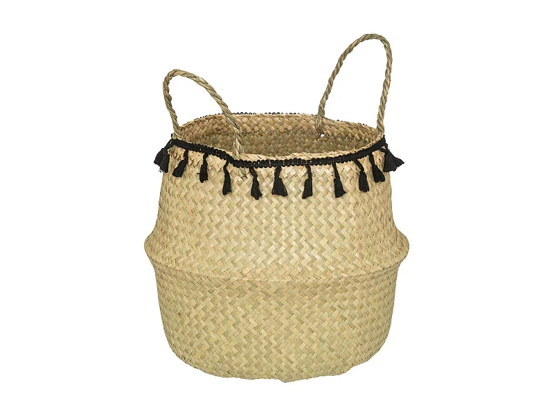 Panier à Pompons Pliable "Alina" 37cm Beige