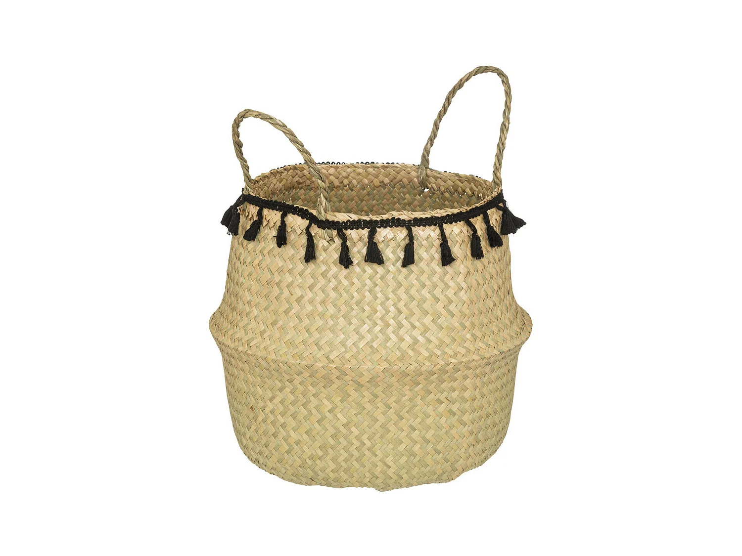 Panier à Pompons Pliable "Alina" 37cm Beige
