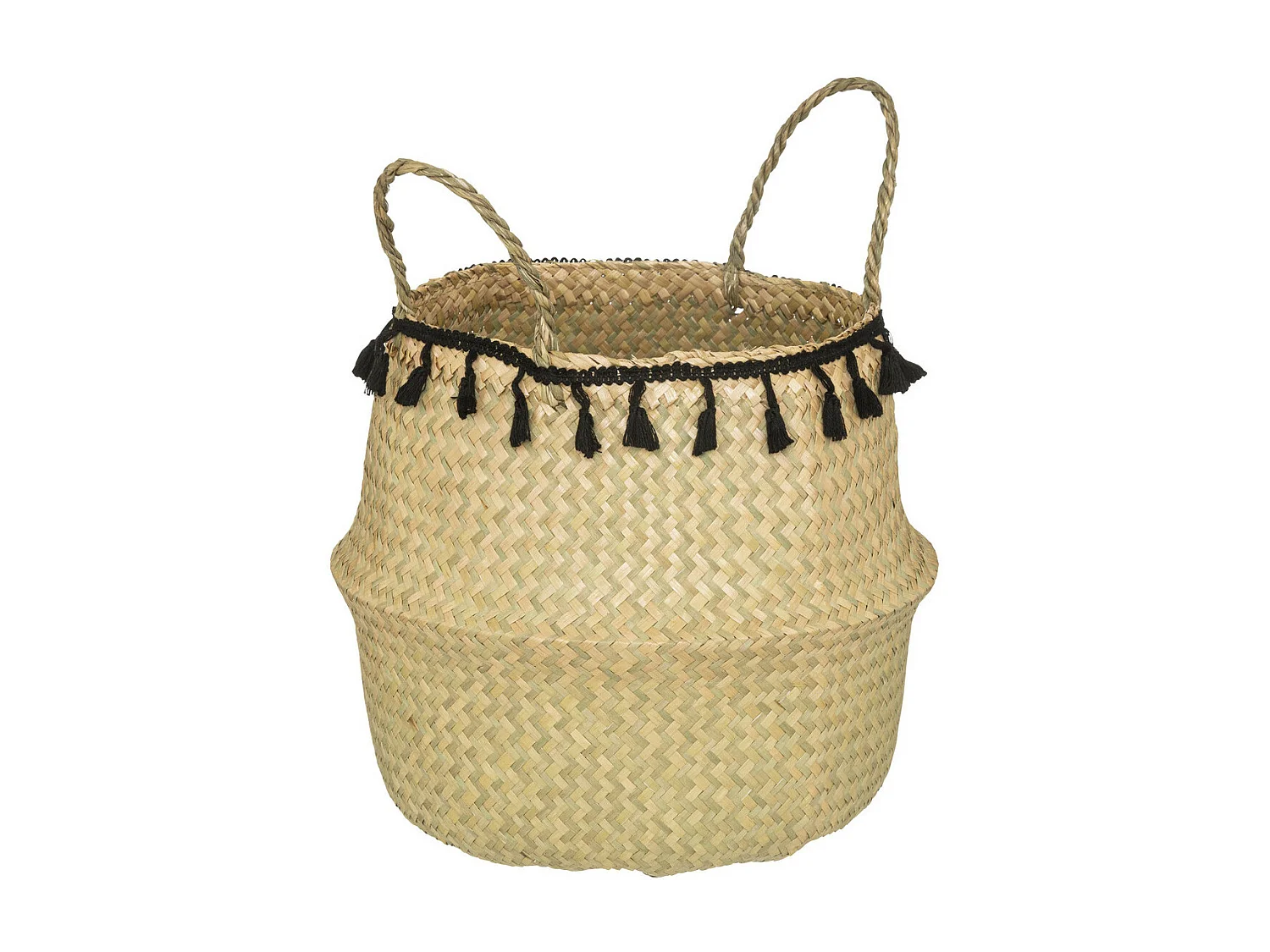 Panier à Pompons Pliable "Alina" 37cm Beige