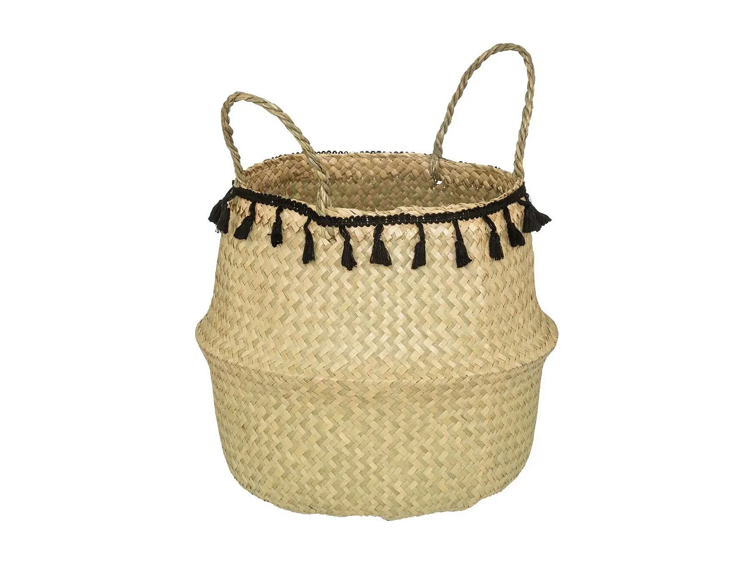 Panier à Pompons Pliable "Alina" 37cm Beige