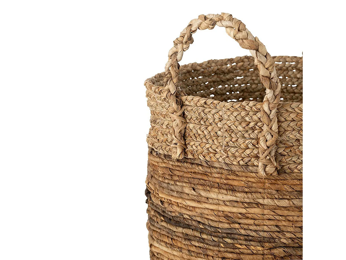 Lot de 3 Paniers de Rangement "Lucie" 58cm Naturel
