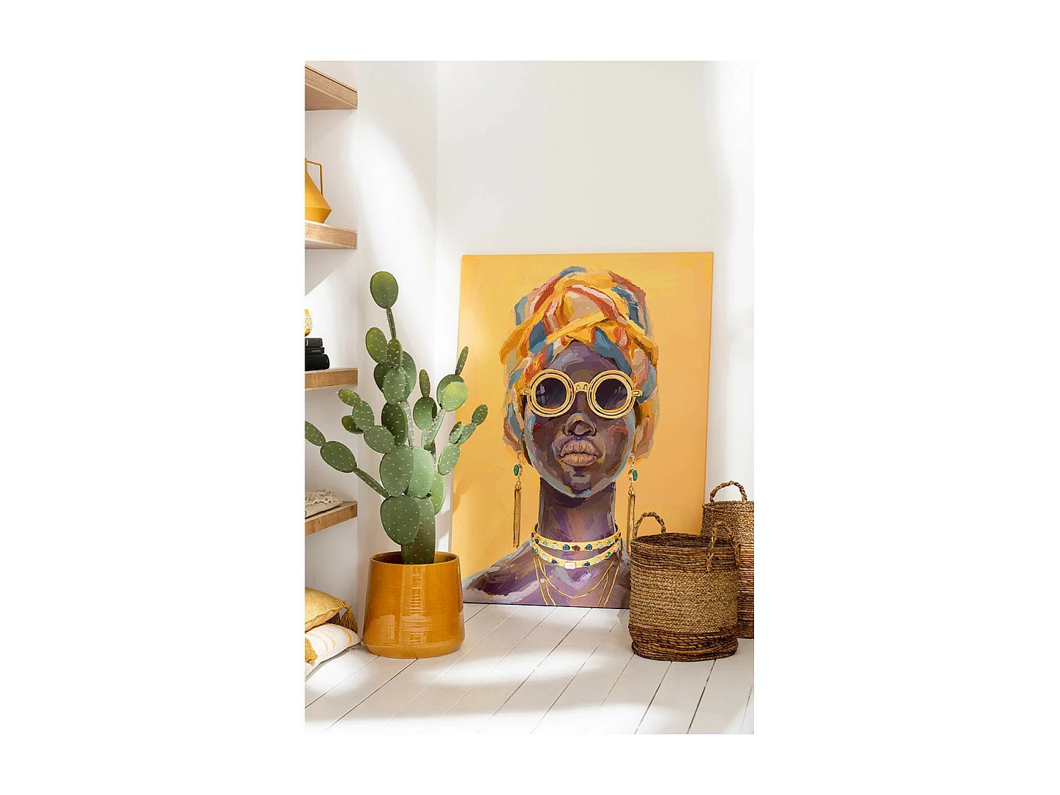 Lot de 3 Paniers de Rangement "Lucie" 58cm Naturel