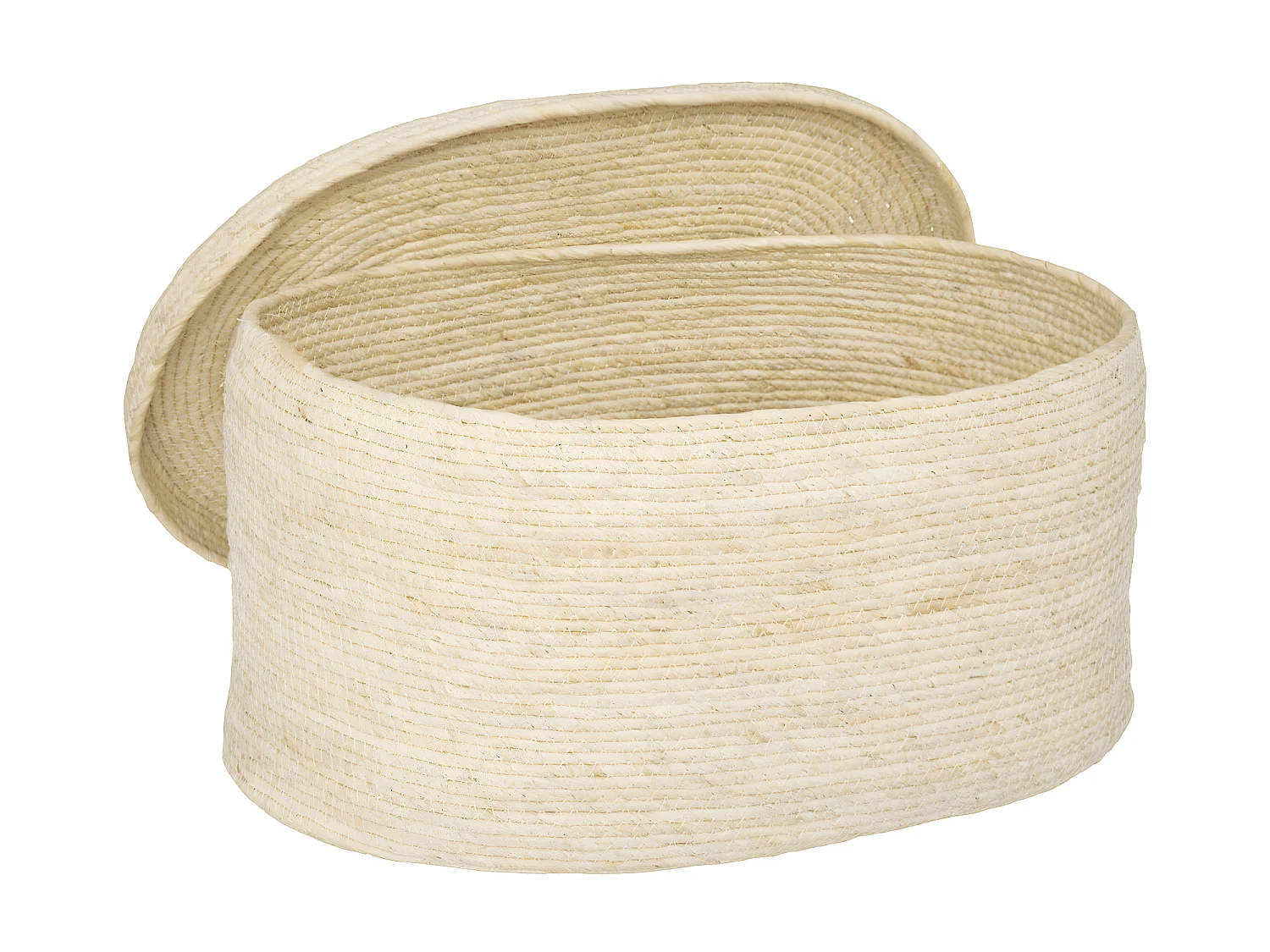 Lot de 2 Paniers de Rangement "Rivi" 50cm Beige