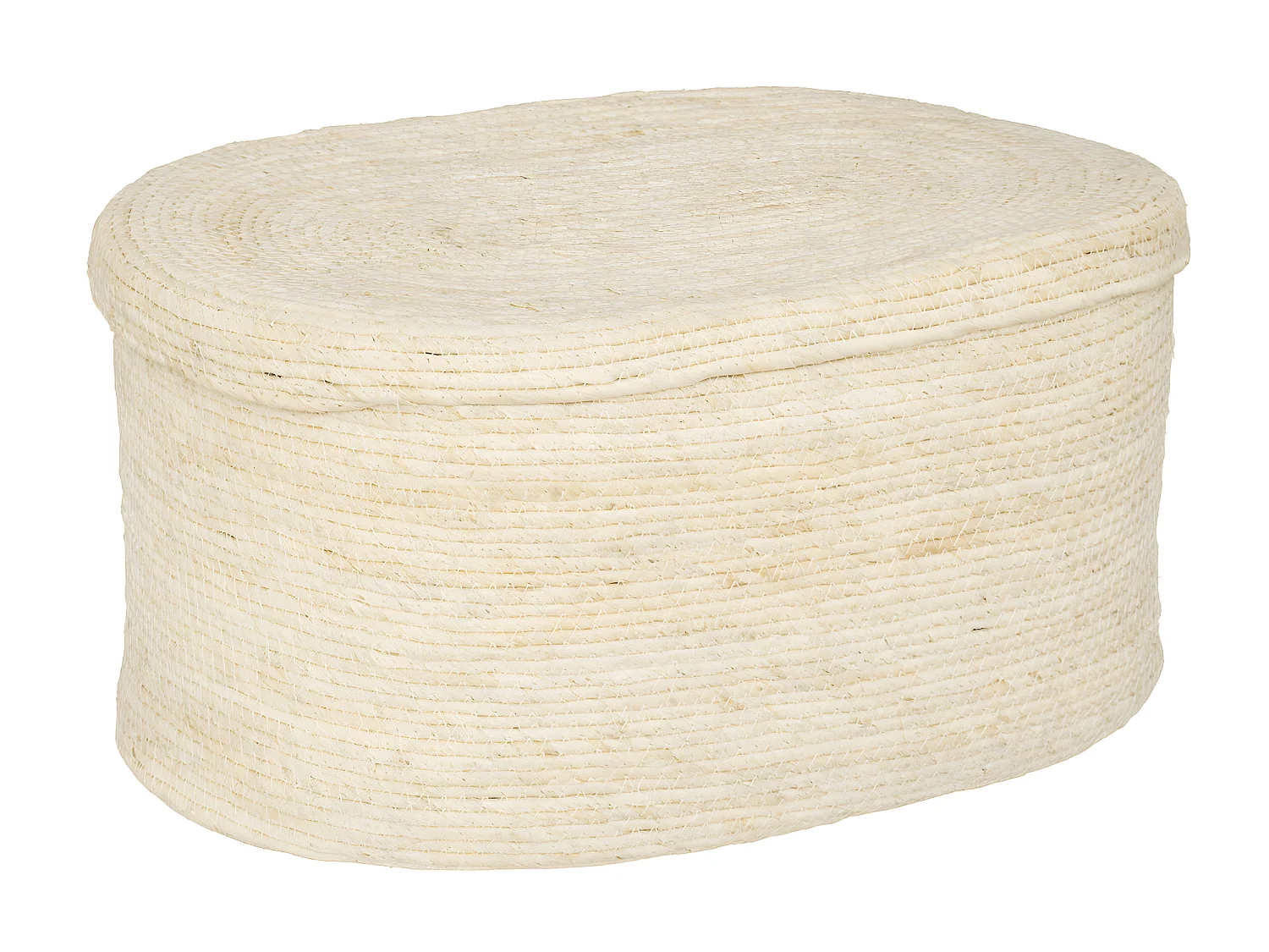 Lot de 2 Paniers de Rangement "Rivi" 50cm Beige