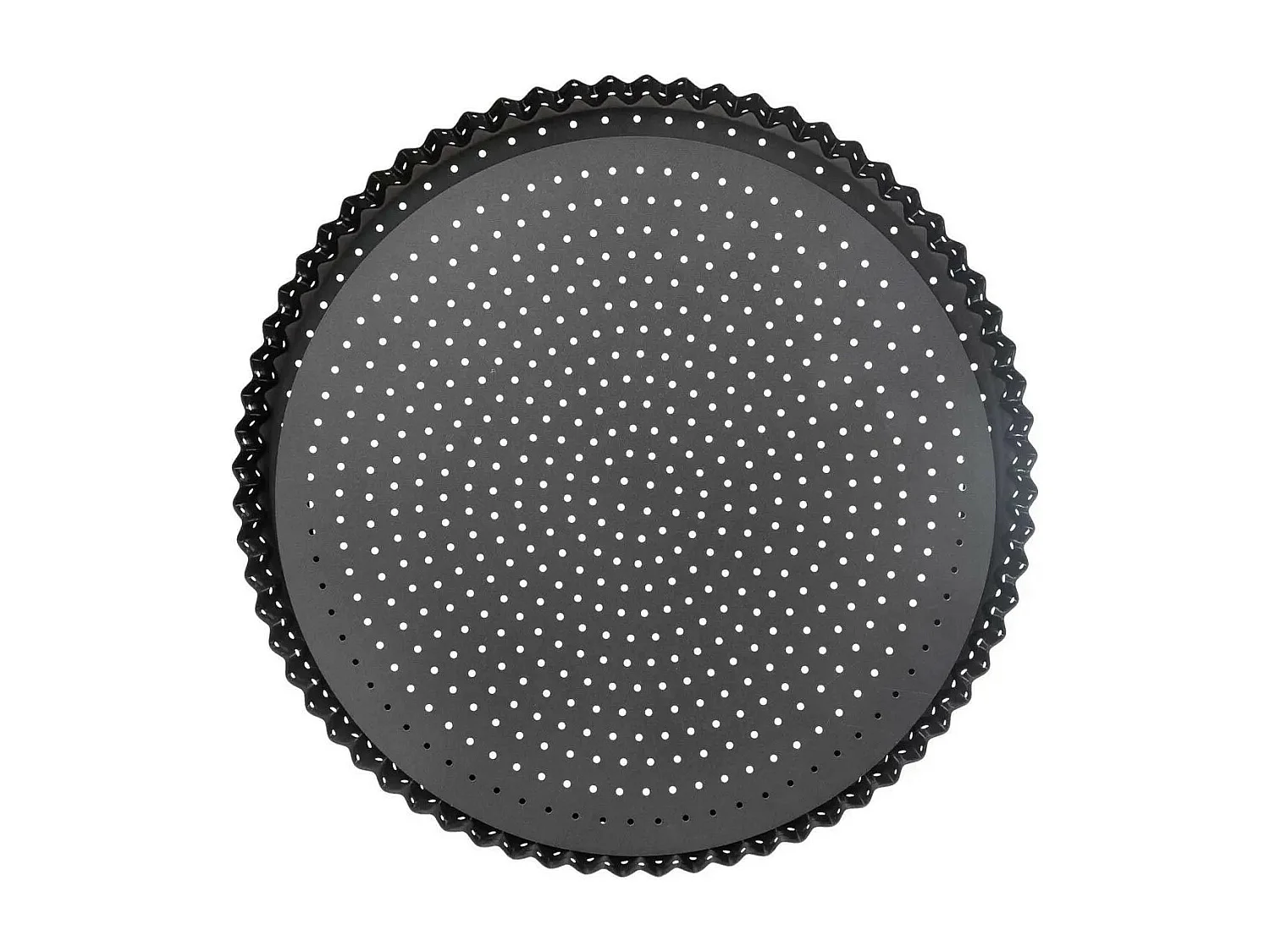 Lot de 2 Plats à Tarte "Fond Amovible" 32cm Gris