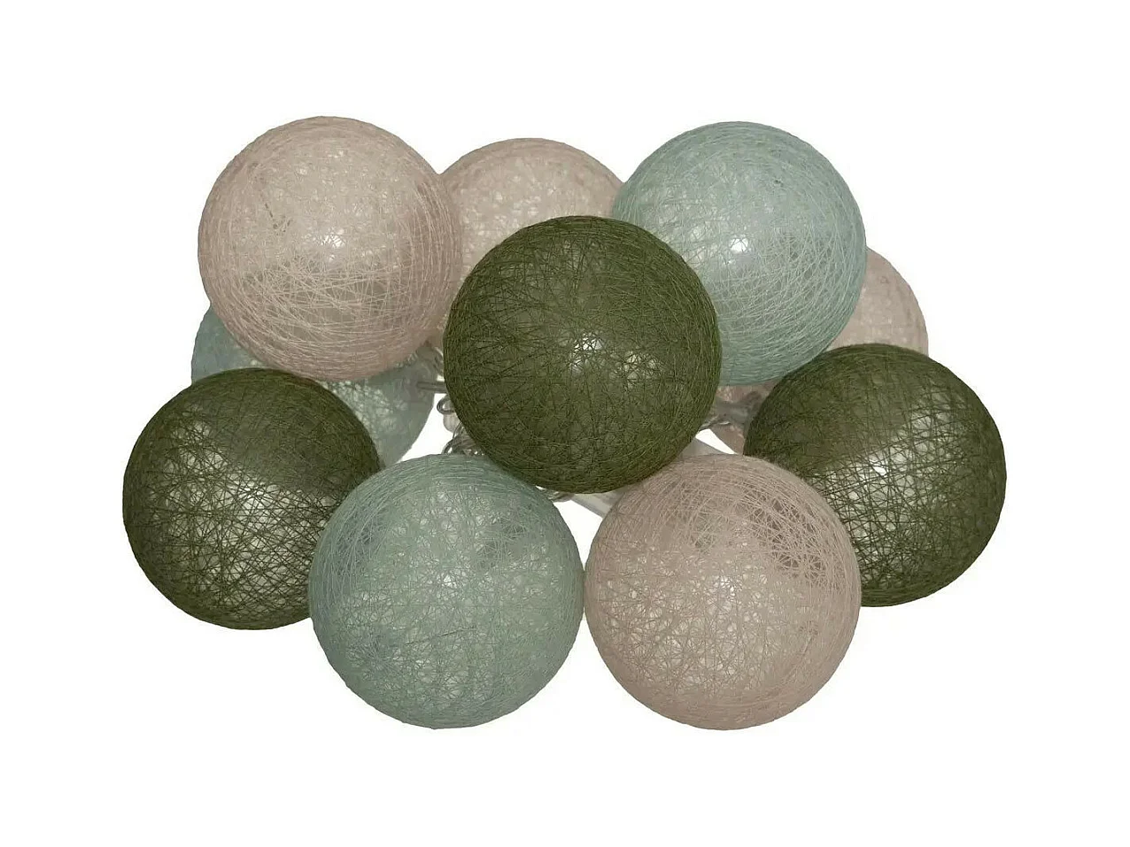 Guirlande Led 10 Boules "Army" 165cm Multicolore