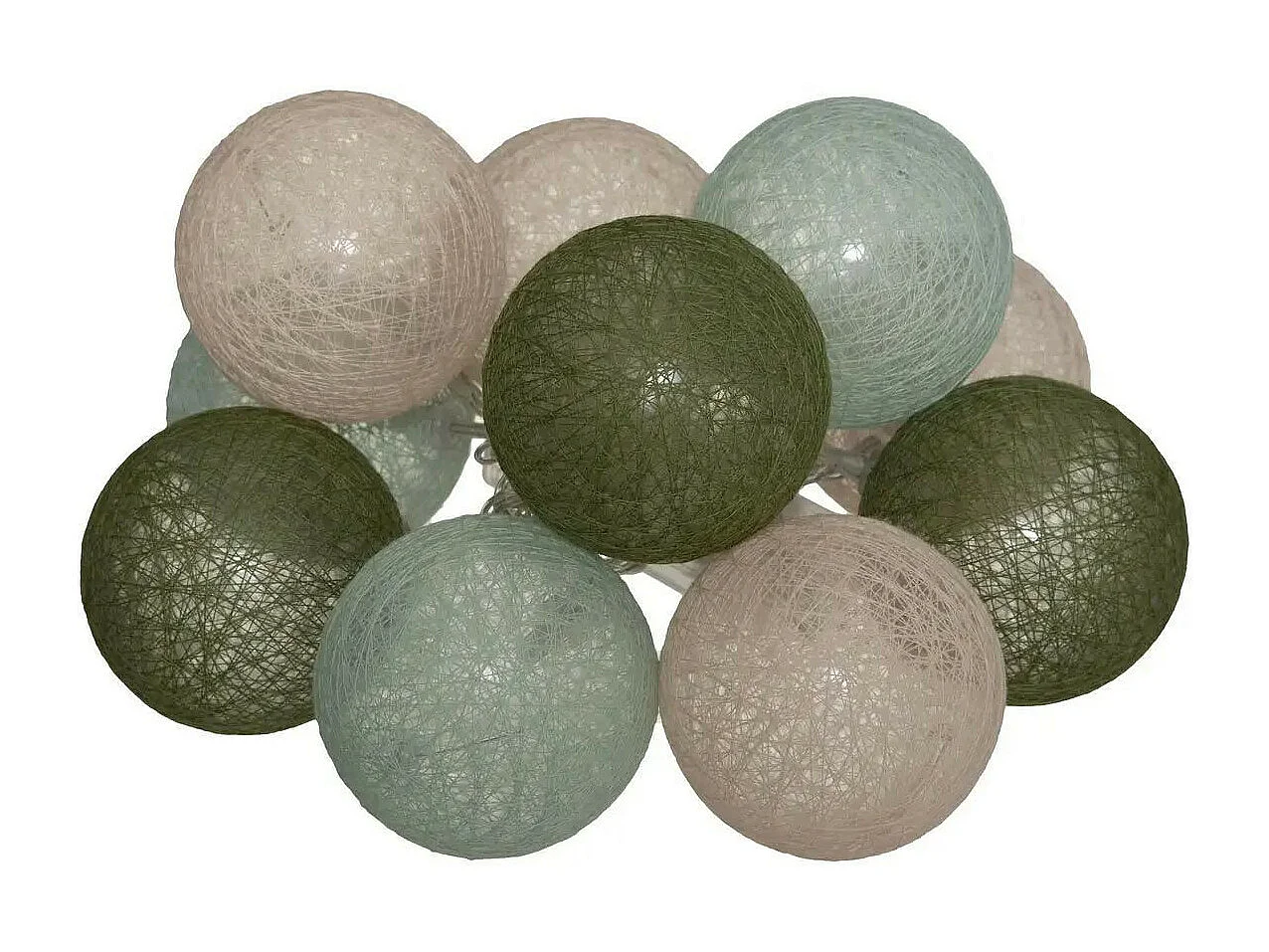 Guirlande Led 10 Boules "Army" 165cm Multicolore