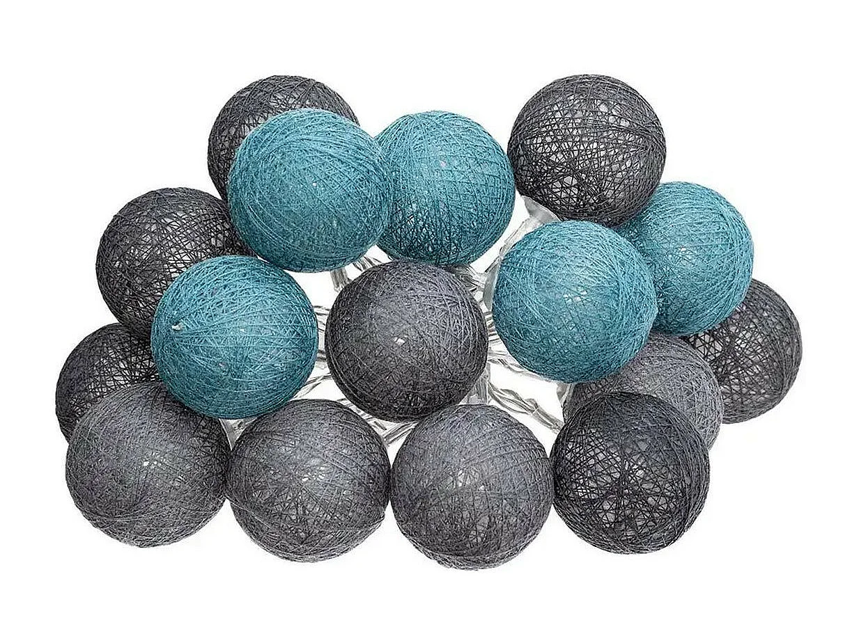 Guirlande Led 16 Boules "Winter" 255cm Multicolore