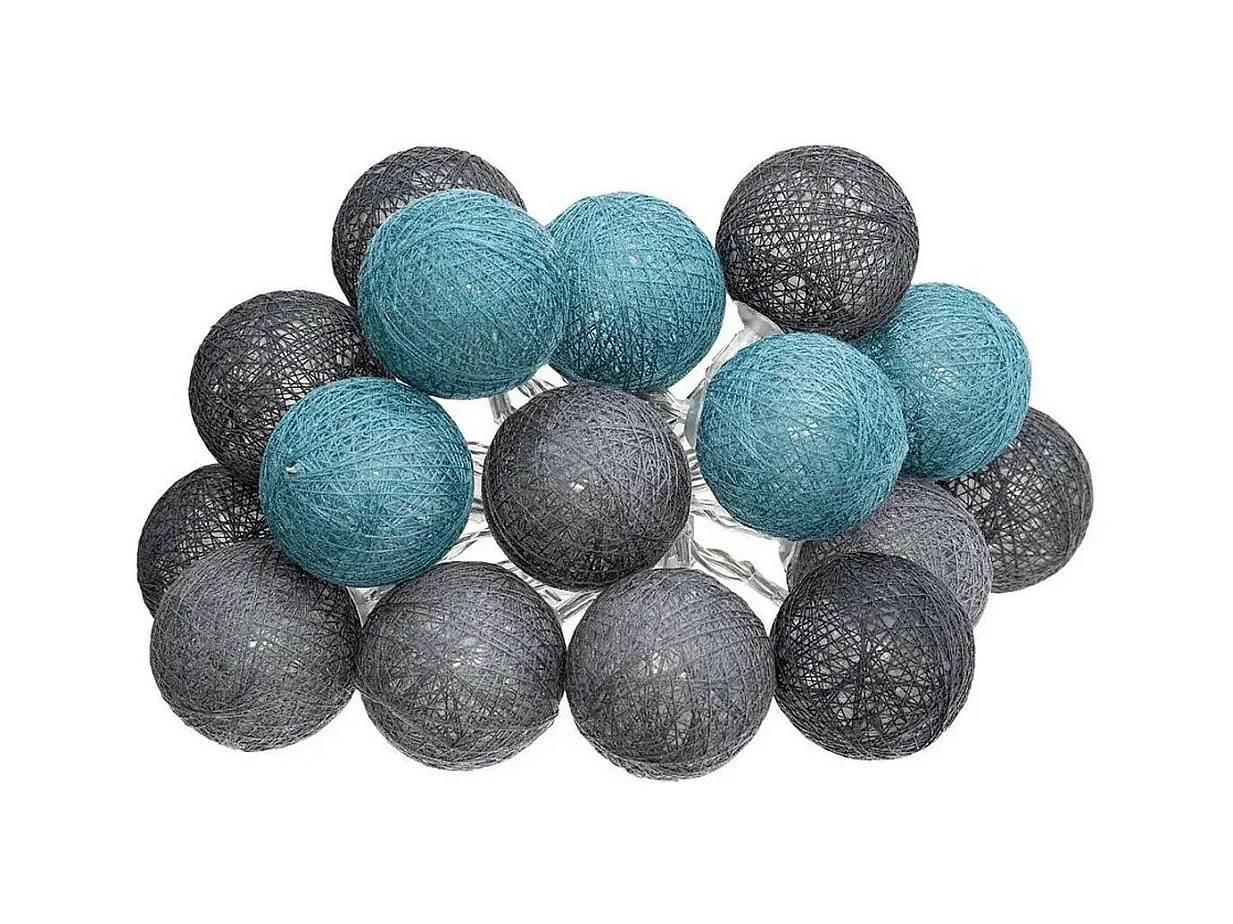 Guirlande Led 16 Boules "Winter" 255cm Multicolore
