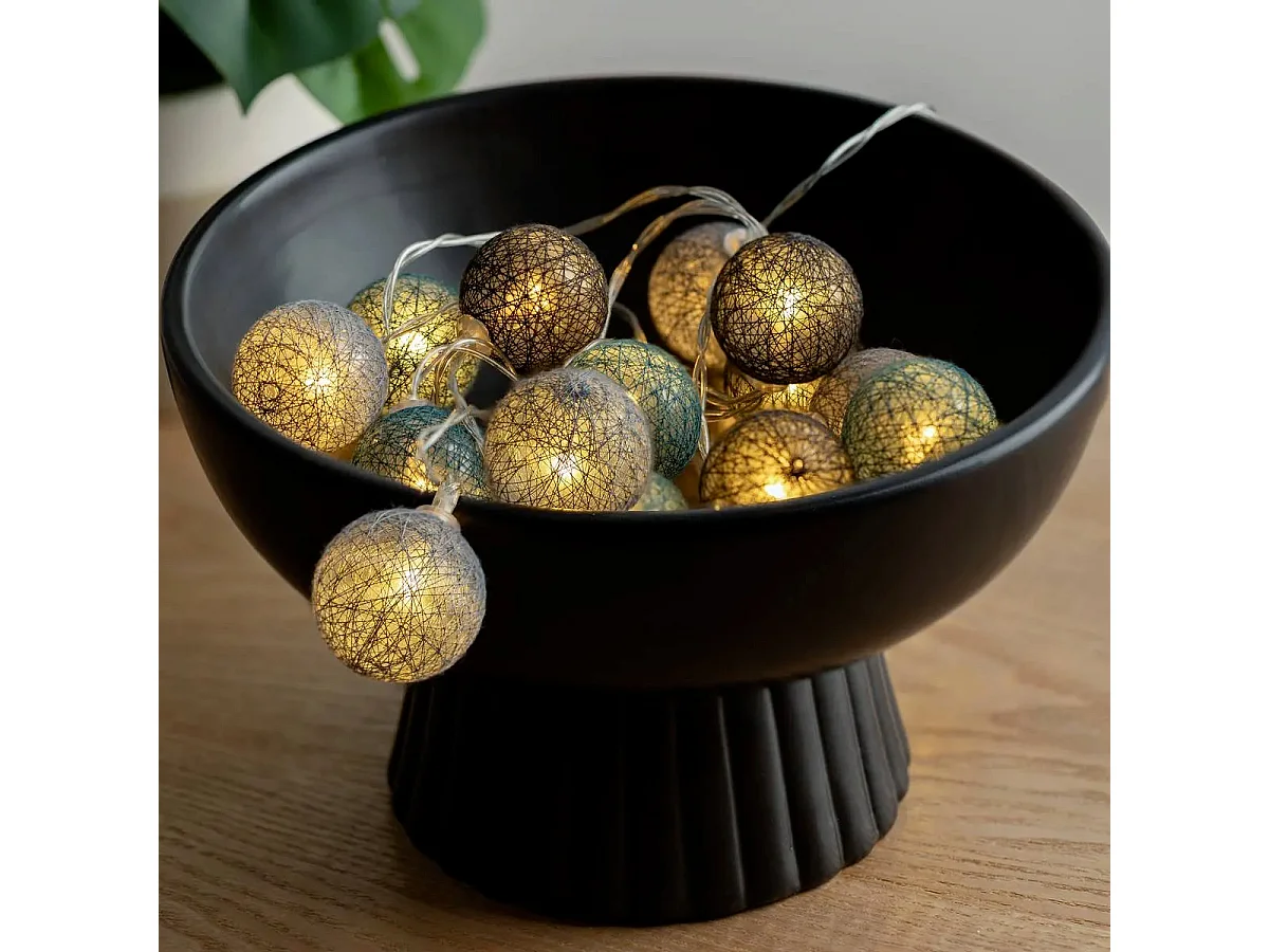 Guirlande Led 16 Boules "Winter" 255cm Multicolore