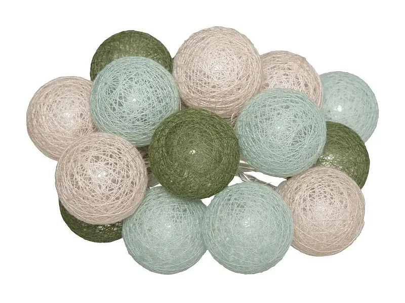 Guirlande Led 16 Boules "Army" 255cm Multicolore