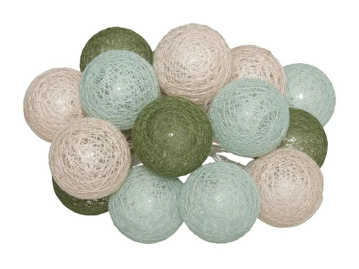 Guirlande Led 16 Boules "Army" 255cm Multicolore