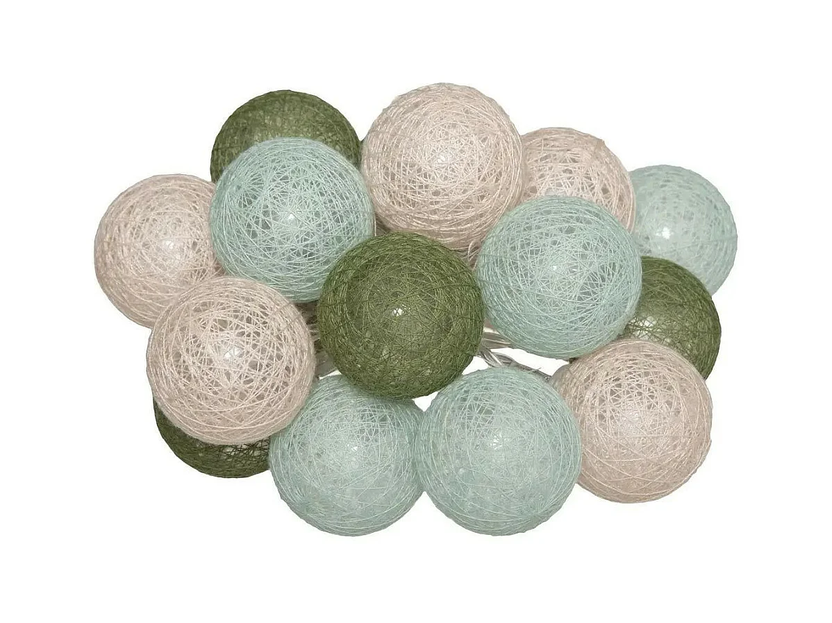 Guirlande Led 16 Boules "Army" 255cm Multicolore