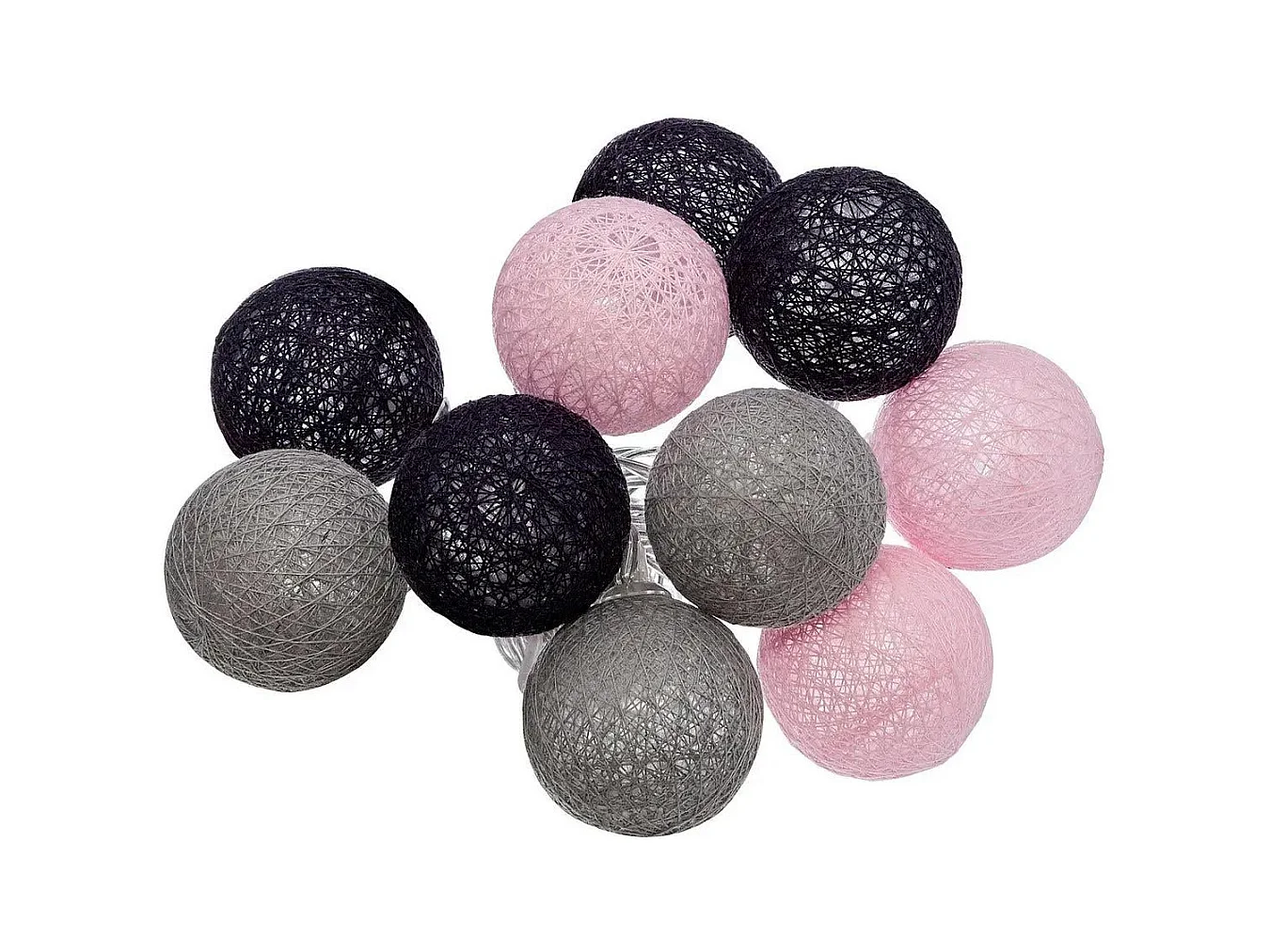 Guirlande Led 10 Boules "Pinky" 165cm Multicolore
