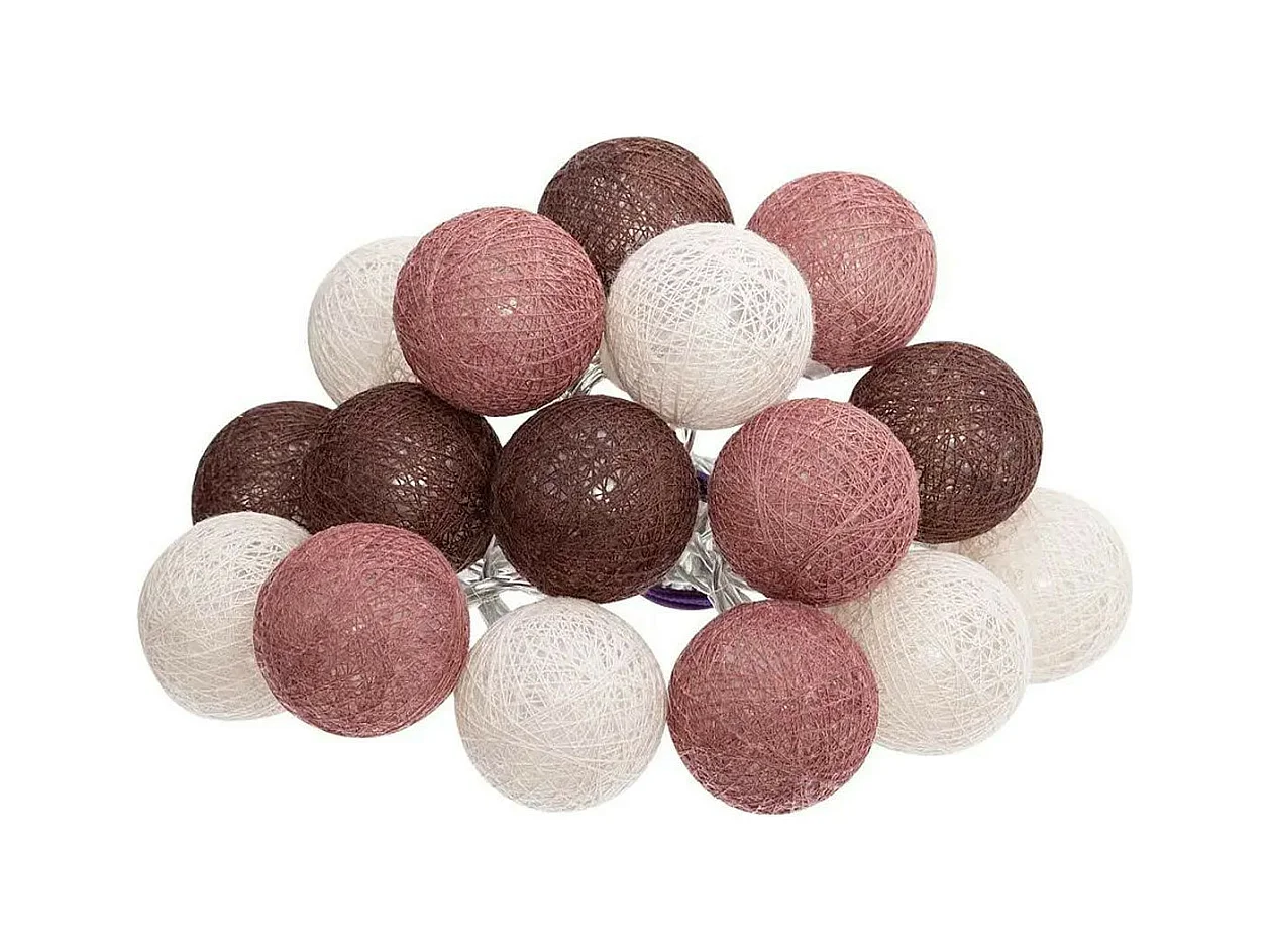 Guirlande Led 16 Boules "Dune" 255cm Multicolore